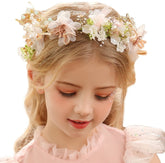 Floral Garland - Flower Girl Hair Accessories, Metal color - 9.